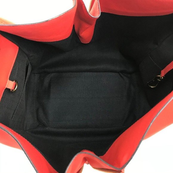 LOEWE Hammock small Shoulder Bag Hand Bag Leather Red/GoldHardware - Picture 10 of 11